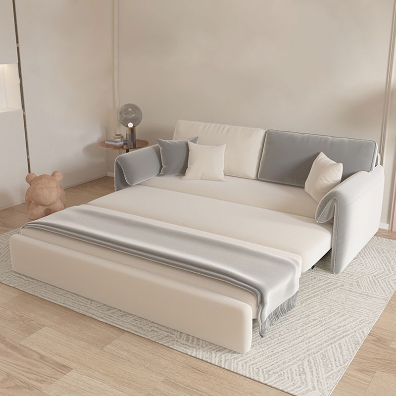 Contemporary Foldable Futon Sleeper Gray Futon Sleeper Sofa Bed