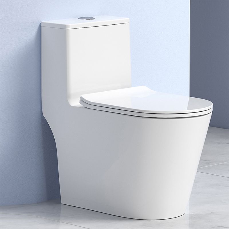 Modern Floor Mount Toilet Slow Close Seat Included Toilet Bowl for Bathroom