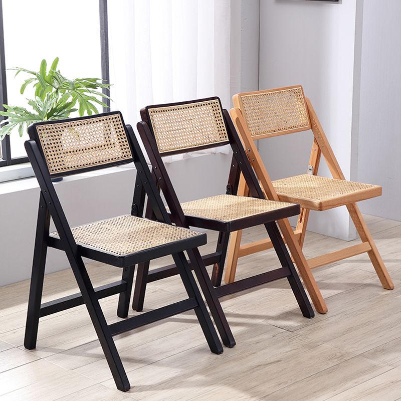 Chaise de salle à manger de style traditionnel, chaise simple sans accoudoirs de cuisine avec pieds en bois