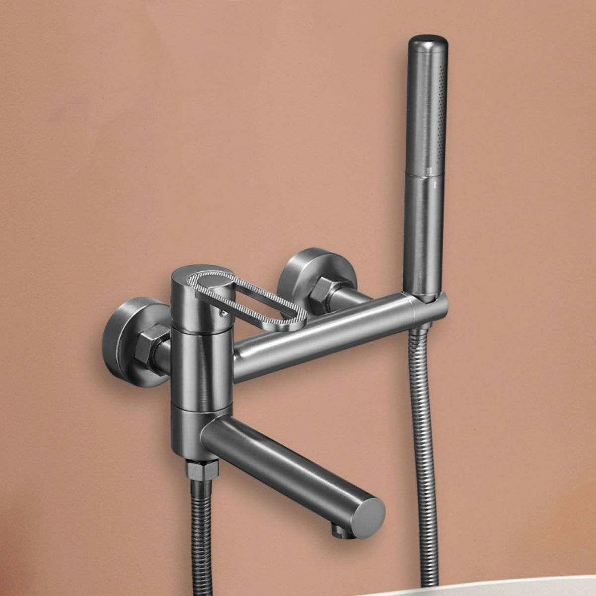 Fixed Metal Wall Mounted Contemporary Lever Handle Wall Mount