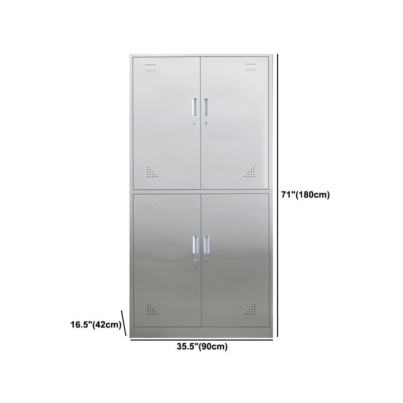 Metal Industrial Cabinet for Bathroom Steel Storage Cabinet with Hinged Door