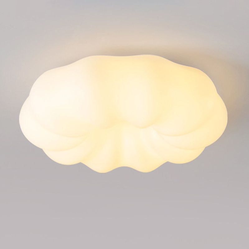 Contemporary White Ceiling Light LED Flush Mount Lighting for Hallway Kitchen