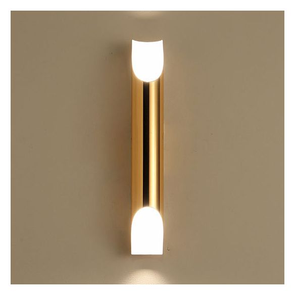 Pipe d'or / noir / blanc Lumière murale applique moderne 2/4 lumières Lumière murale en métal pour le salon