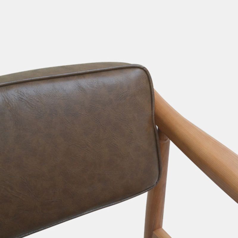 Traditional Style Dining Chairs Kitchen Arm Side Dining Chair with Wooden Legs