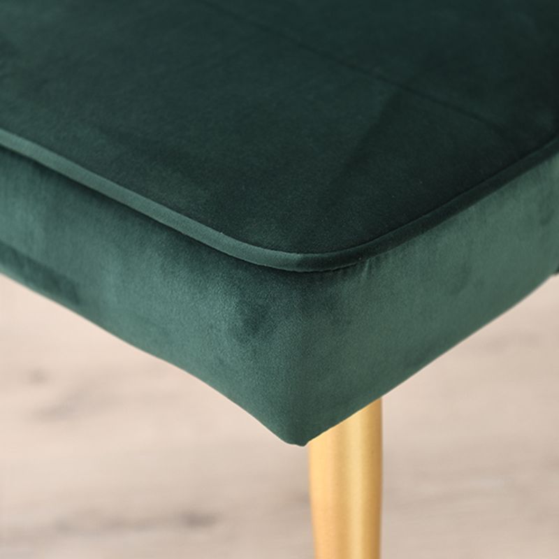 Silla sin brazos de comedor de estilo nórdico, silla lateral de comedor de tela tapizada para uso doméstico