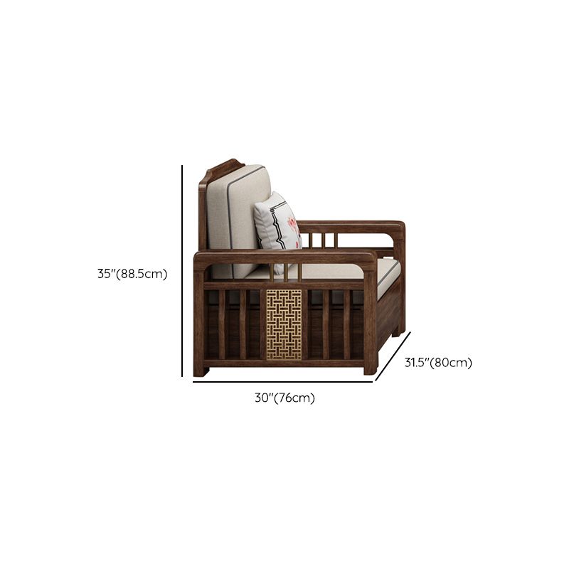 L-Shaped Square Arms Sofas Water Resistant Wooden Sectionals