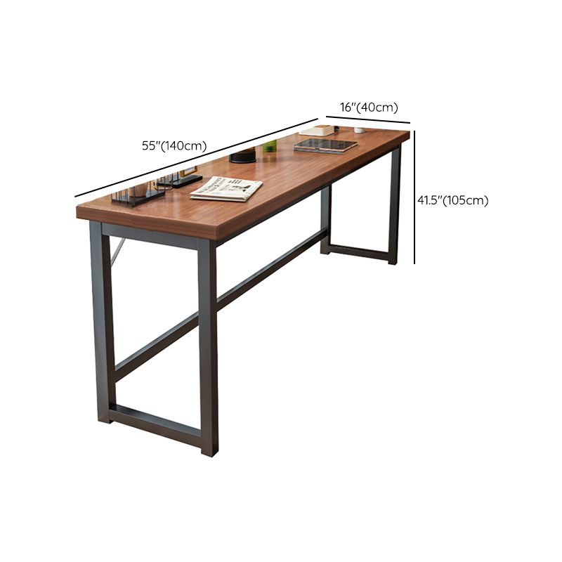Rectangle Manufactured Wood Bistro Table Modern Pub Table with Metal Frame