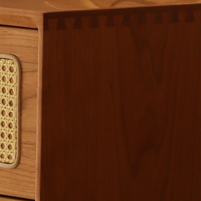 15.6-inch Width Contemporary Storage Chest Solid Wood Dresser with 6/9 Drawers