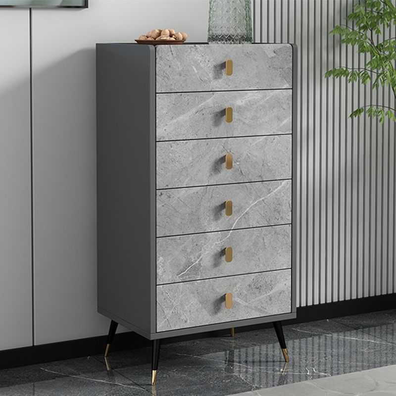 15.74" Wide Modern Accent Chest with Soft Close Drawers Wood Chest