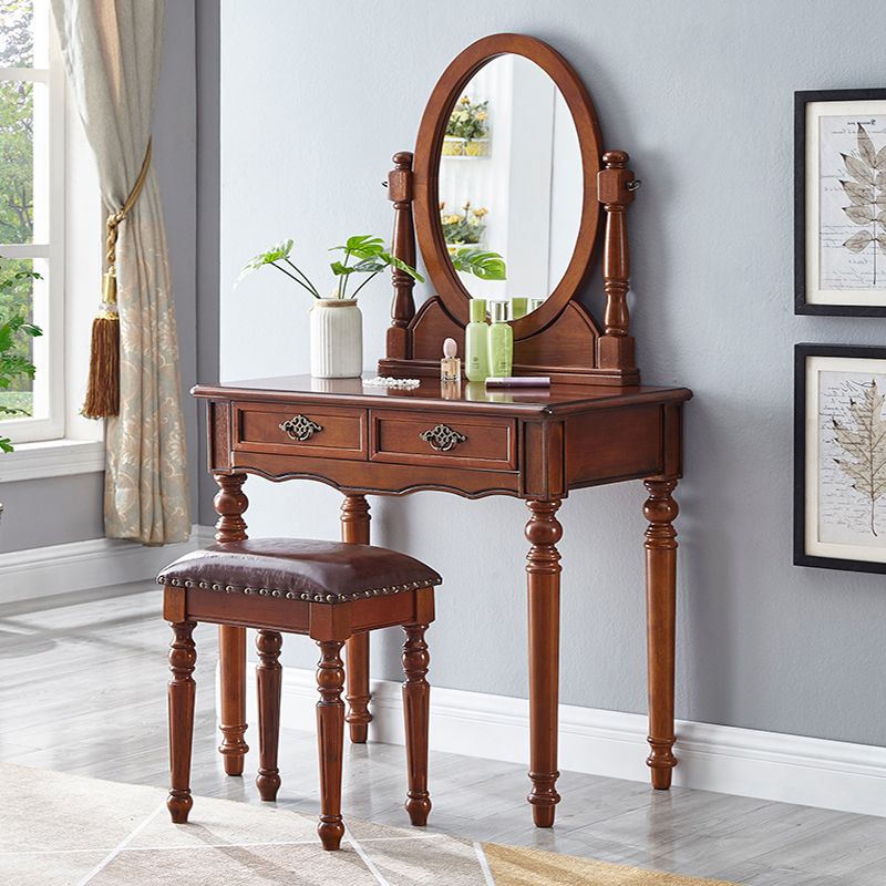 Wooden Vanity Dressing Table Traditional Vanity Makeup Table Set