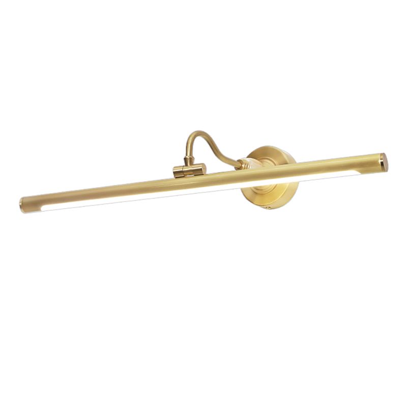 Mid secolo moderno moderno cilindrico a parete vanità luci rame 1 monte a parete leggera lampada in oro in oro