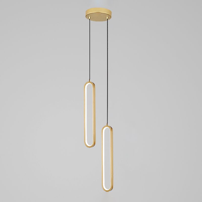 Chambre à coucher en suspension d'éclairage minimalisme kit de pendentif linéaire pour chambre à coucher