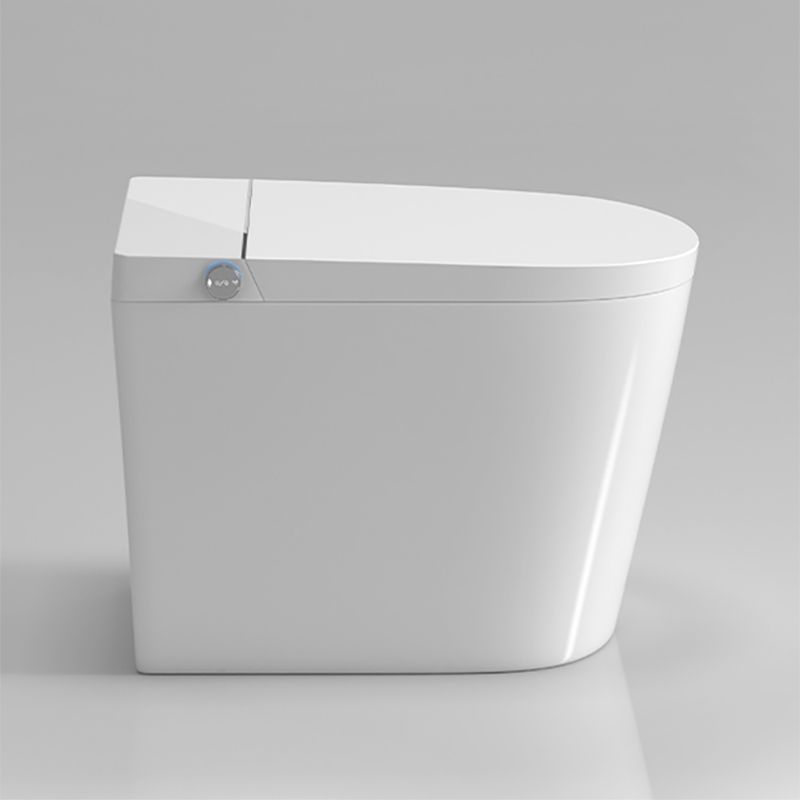 Contemporary Floor Mount Bidet Elongated Dryer Heated Seat Ceramic Foot Sensor