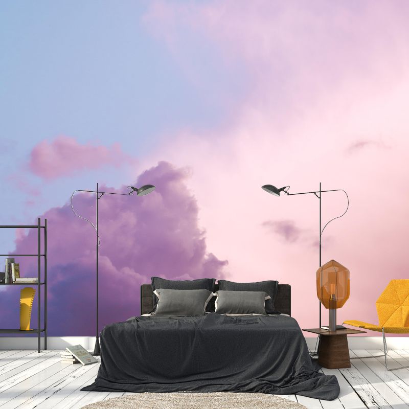 Fancy Sky Wall Mural Wallpaper Photography Mildew Resistant for Living Room