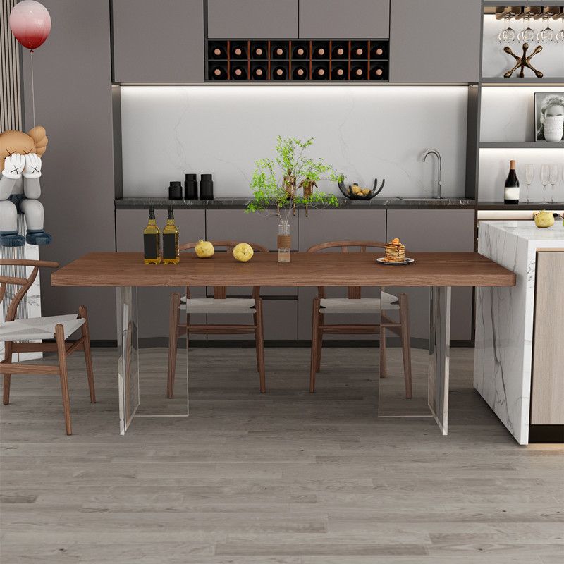 Contemporary Solid Wood Table Set 1/4/5 Pieces Dinette Set for Dining Room