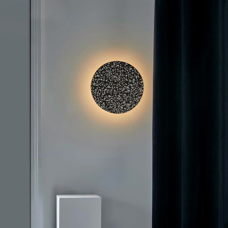1-Light Stone Wall Sconce Modern Simple Wall Mount Lamp for Dining Room