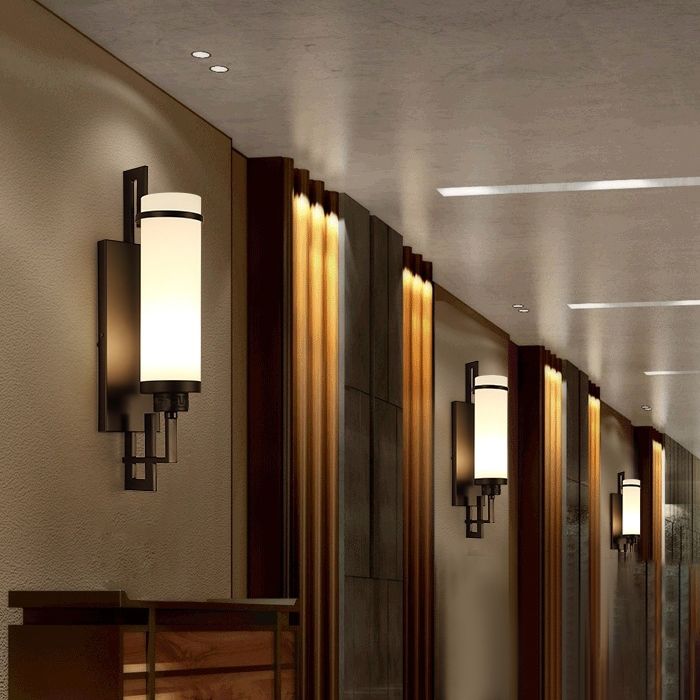 Contemporary Vanity Lights Milky Glass Vanity Wall Light Fixture for Bathroom