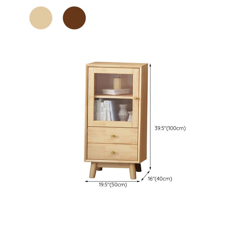 19.68" Wide 2 - Drawer Accent Cabinet 1 - Door Solid Wood Cabinet