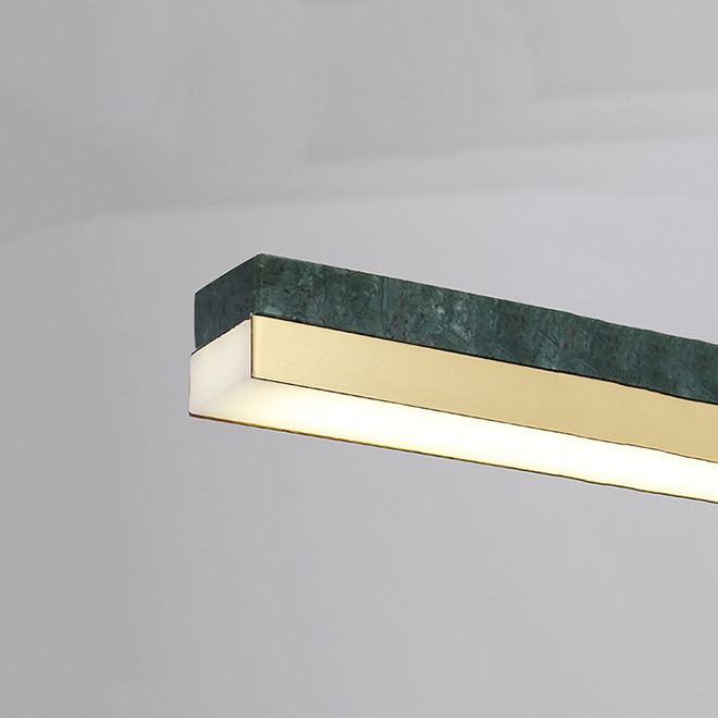 Modern Style Linear Island Light Fixture Metal 1- Light Island Lighting Fixture