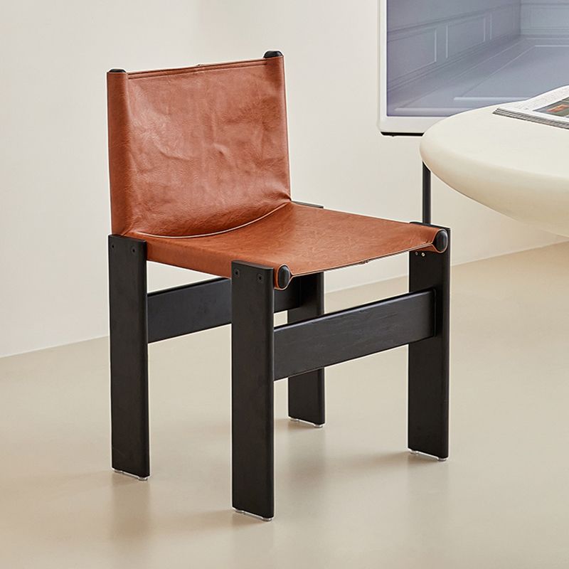 Modern Simple Side Chair Solid Wood Side Dining Chair for Bedroom