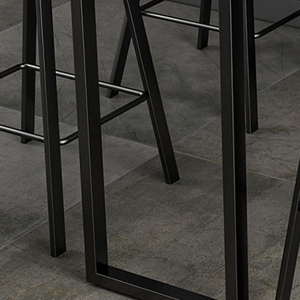 Industrial Rectangle Bar Table Set 1/2/3/5 Pieces Stone Counter Table for Indoor