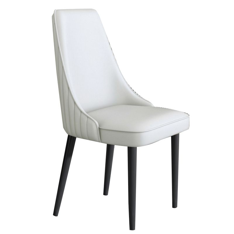 Faux Leather Dining Chair Parsons Home Arm Dining Side Chair