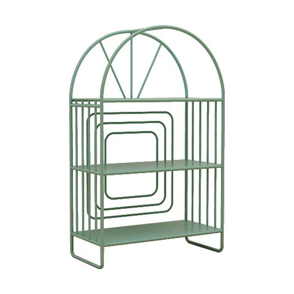 Scandinavian Metal Standard Bookshelf Open Back Bookcase with Shelves