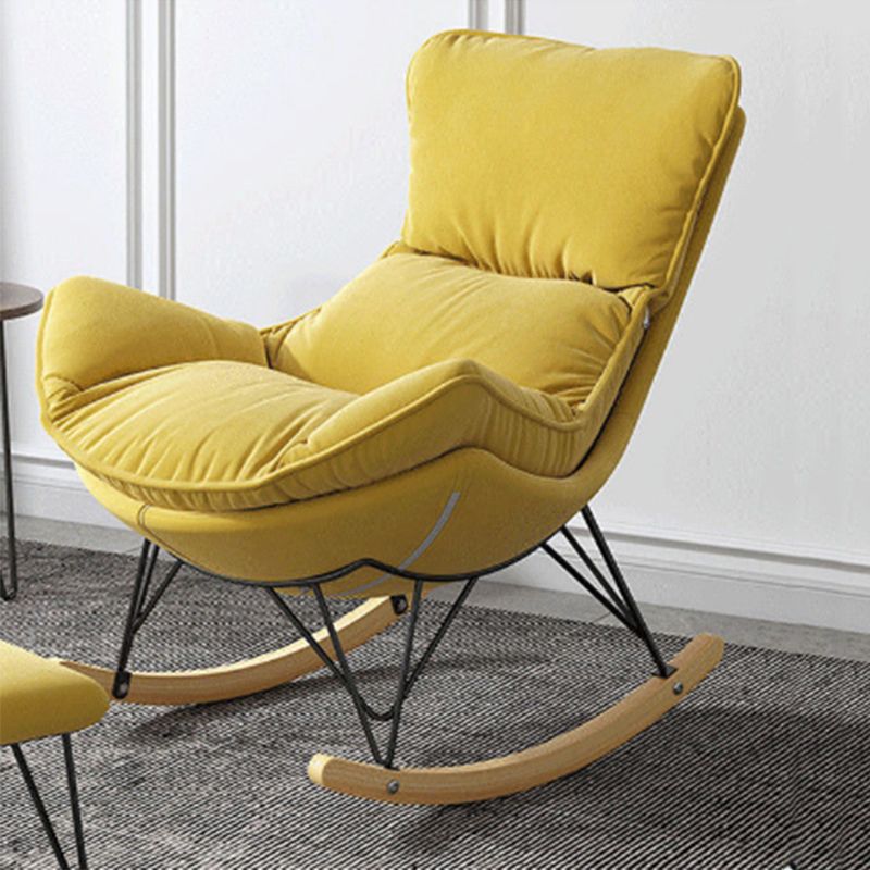 Style Single Home Rocker Chair Simple Leisure Chair for Bedroom