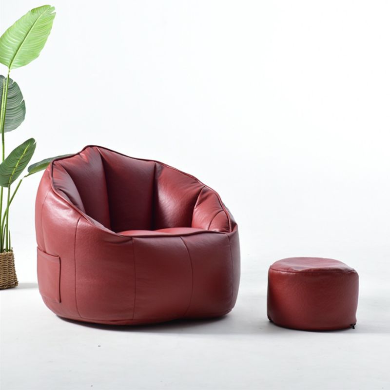 29.5 Wide Armchair Velvet Modern Accent Armchair with Ottoman