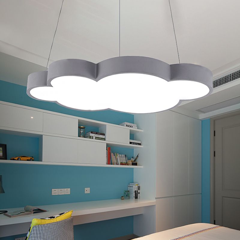 Floating Cloud Hanging Light Nordic Style Acrylic Pendant Light for Dining Room
