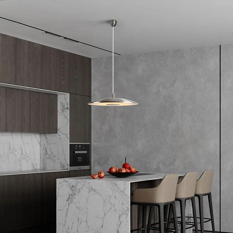 Schijfvorm metaal hangende hanglamp Noordse LED -suspensie hanglamp