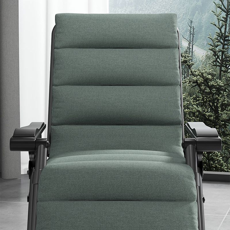 Polyester Blend Standard Recliner With Cup Holders and Legs for Bedroom