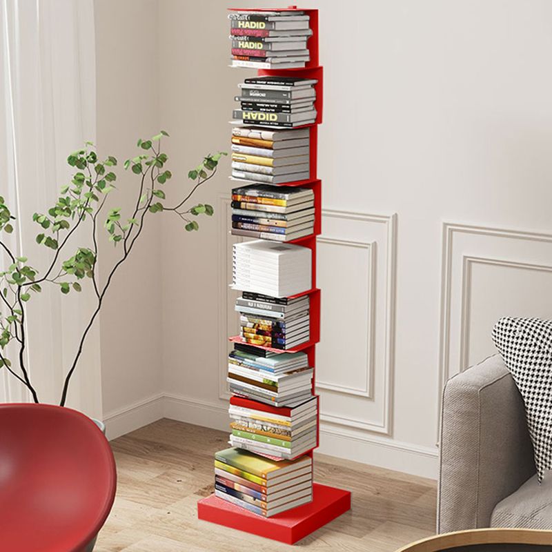 Contemporary Steel Bookshelf Geometric Shelf Bookcase for Study Room