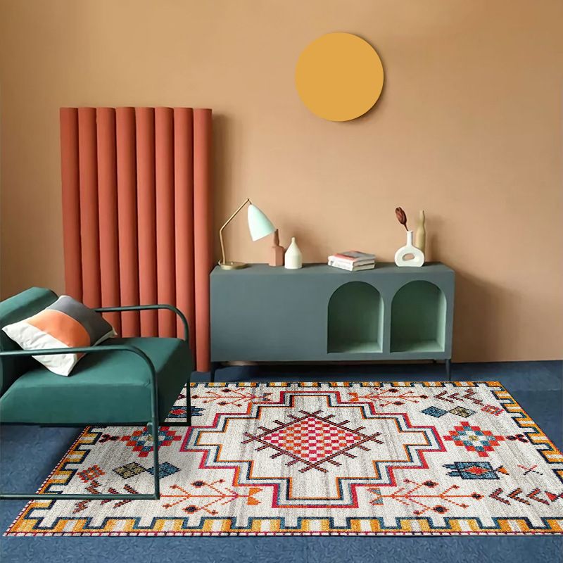 Boheemian Southwestern Patroon Tapijten Multi-kleuren Polyster Area Tapijt Non-slip Backing Washable Area Rug voor decoratie