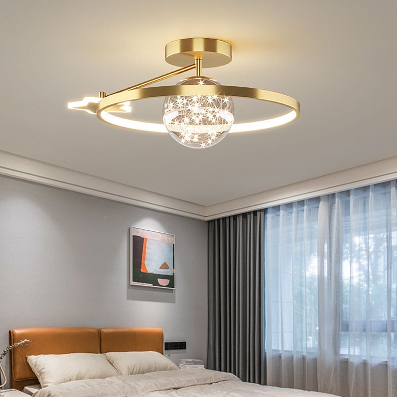 Luz de techo LED de estilo de techo de techo de círculo de metal