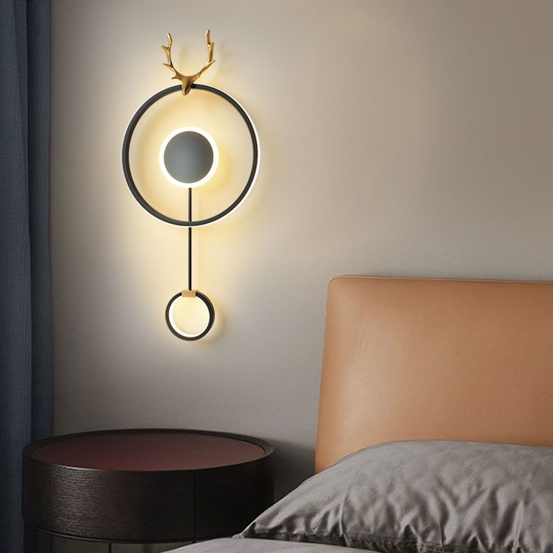 Modern Style Wall Mount Light LED Wall Sconce Light with Silica Gel Shade for Bedroom
