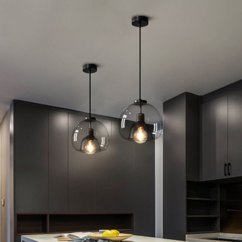 3 lichten bol hanglampverlichting moderne eenvoud glazen hanger verlichtingsarmaturen voor restaurant