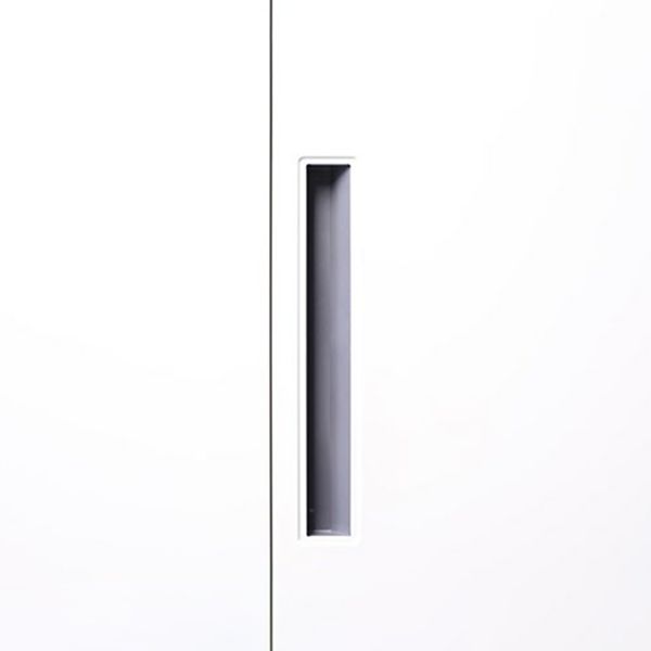 Hinged Wardrobe Cabinet with Lock Industrial Steel Wardrobe Armoire