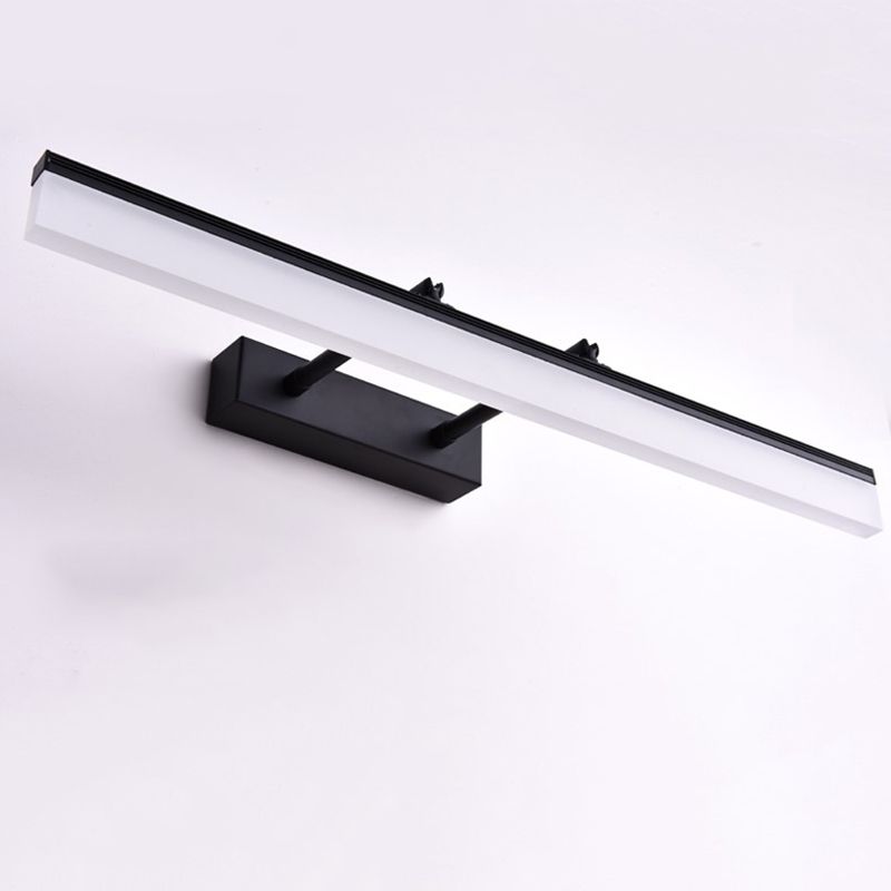 Lampada rettangolare per la lampada con applique del bagno in metallo a muro moderno lampada