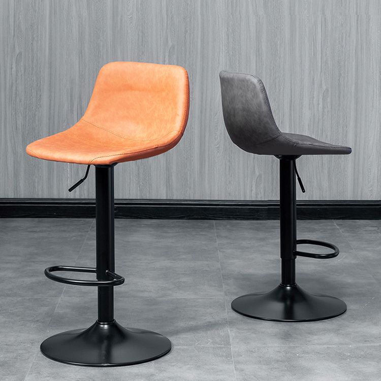 Rotation and Lifting Barstool Industrial Style Leather Seats Bar Stool for Bar Counter