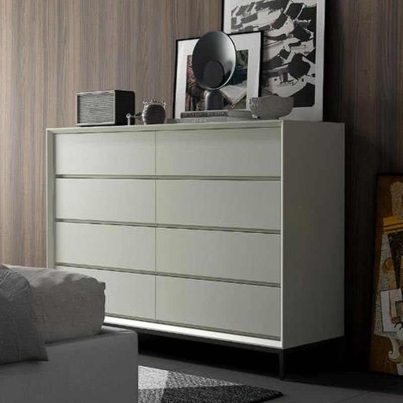 Wooden Storage Chest Modern Dresser with 3/4/5/8 Drawers , 15.6 Inch Width