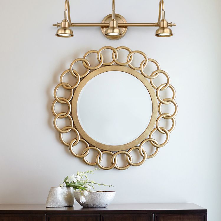 Postmodern Simplicity Bell Vanity Sconce Lights Metallic Wall Mount Light Fixture for Bathroom