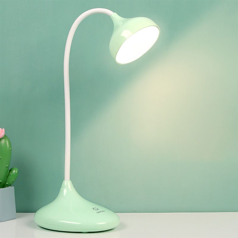 Teardrop Shaped Plastic Study Lamp Macaron LED Table Light for Dormitory