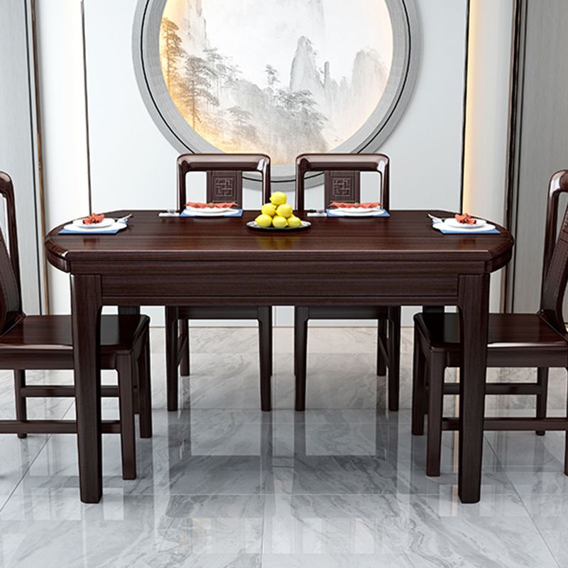 Modern Foldable Dining Table for Home Solid Wood Dinette Table