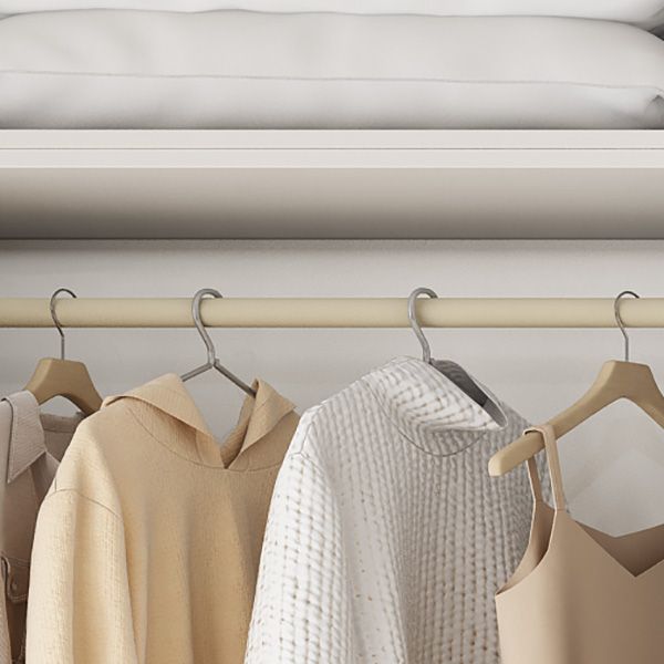 White Colour Wooden Wardrobe Soft Close Drawer Wardrobe Closet for Bedroom