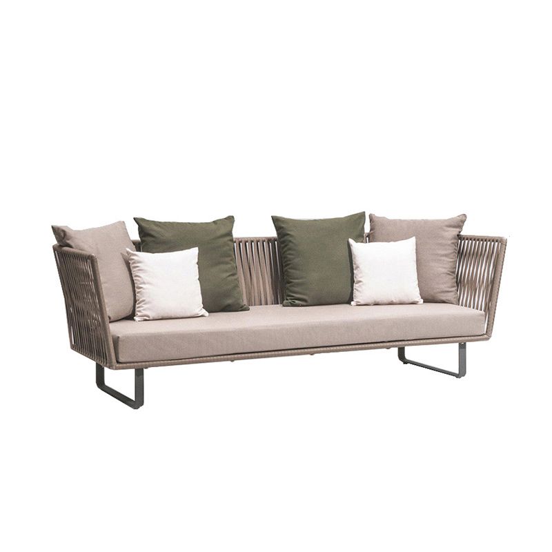 Tropical Style Outdoor Sofa with Legs Seating for Outdoor Courtyard
