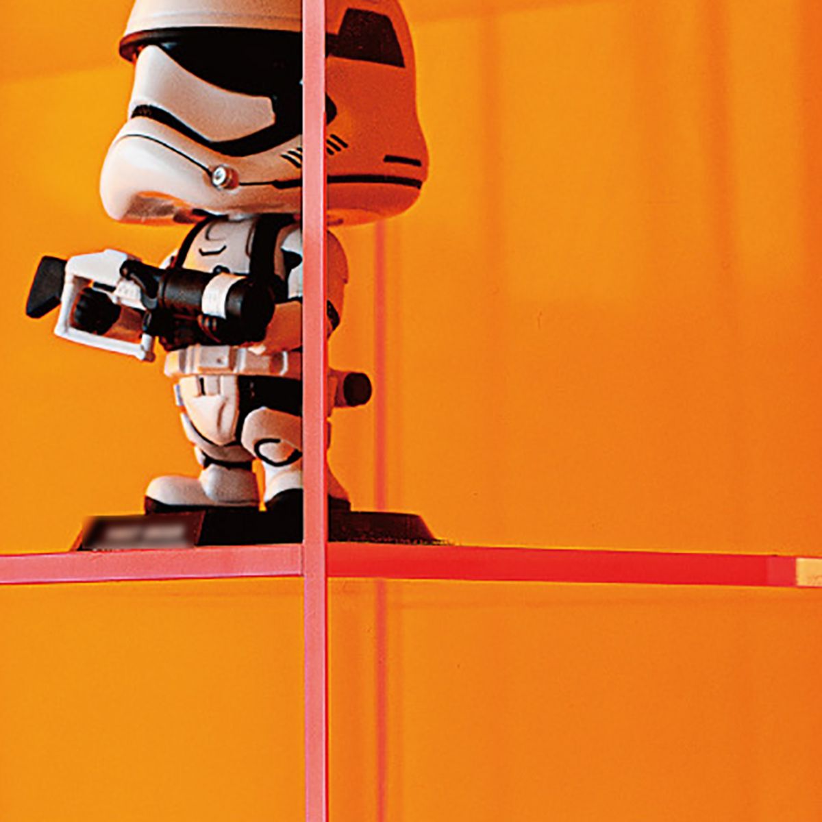 10 "W -Bücherregal Closed Back Acryl Glam Style -Bücherregal für Büro- und Studienraum