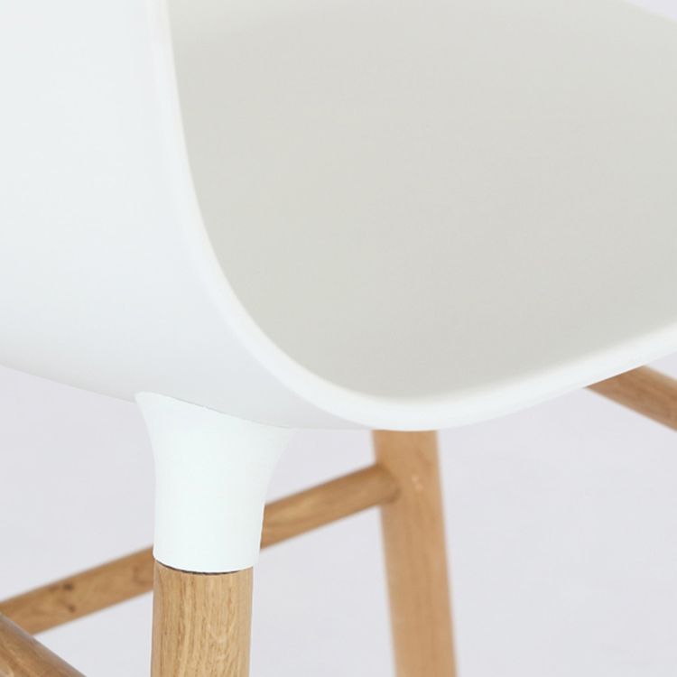 Sillas de estilo moderno, sillas sin brazos con patas de madera para cocina