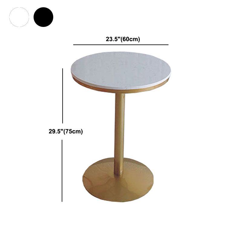 Tulip Base Dining Table Marble Gold Base Traditional Luxury Dining Table