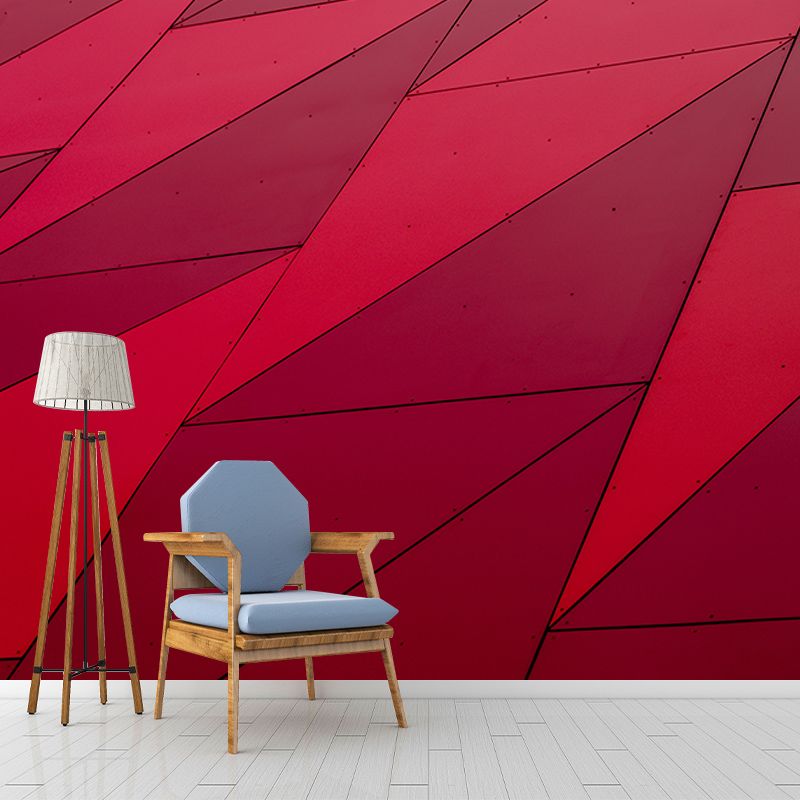 Environment Friendly Resistant Mural Wallpaper Geometry Elements Sleeping Room Wall Mural